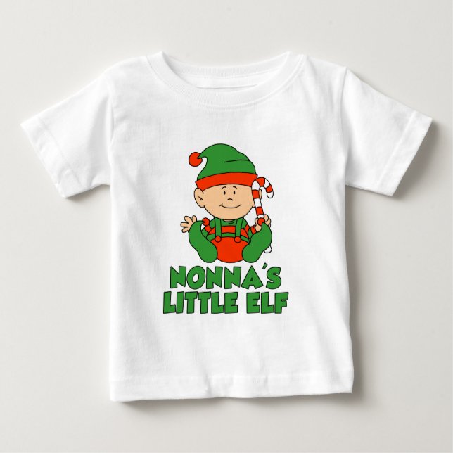 T-shirts O pequeno Elf da Nonna (Frente)