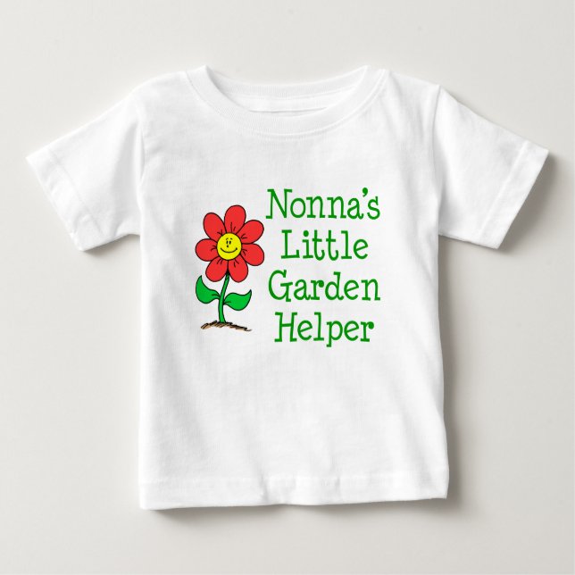 T-shirts O Pequeno Garden Helper de Nonna (Frente)