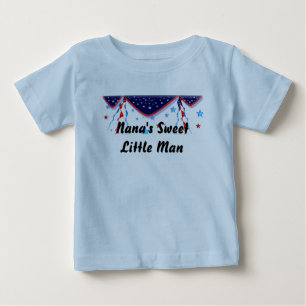 T-shirts O Pequeno Homem de Nana Patriótico