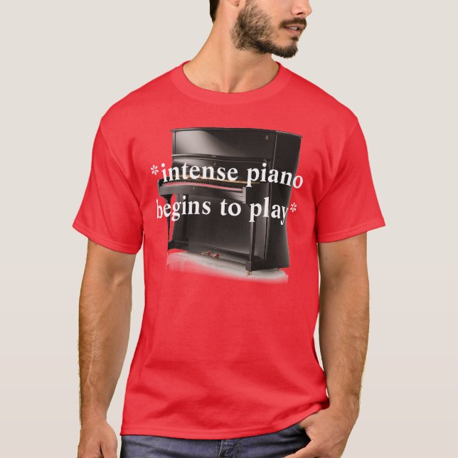 T-shirts o piano do *intense começa ao play* (Frente)