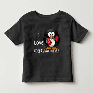 T-shirts O pinguim adorável declara que "eu amo meu