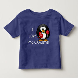 T-shirts O pinguim adorável declara que "eu amo meu