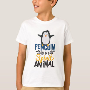 T-shirts O pinguim bonito é meu impressão animal do