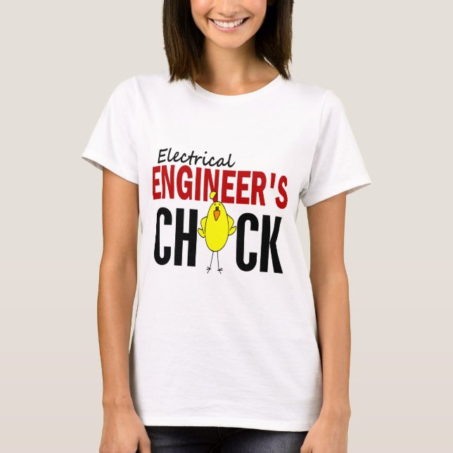 T-shirts O pintinho do engenheiro electrotécnico (Frente)