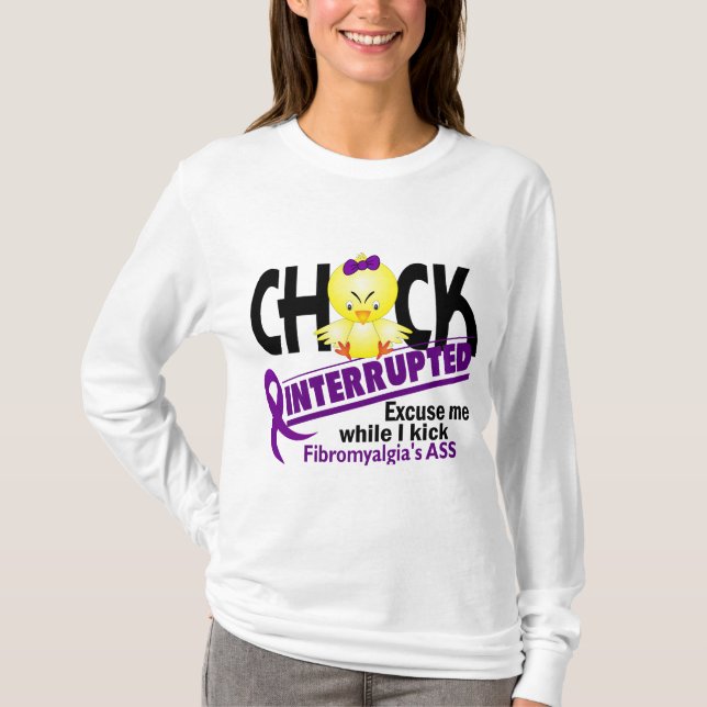 T-shirts O pintinho interrompeu a fibromialgia 2 (Frente)