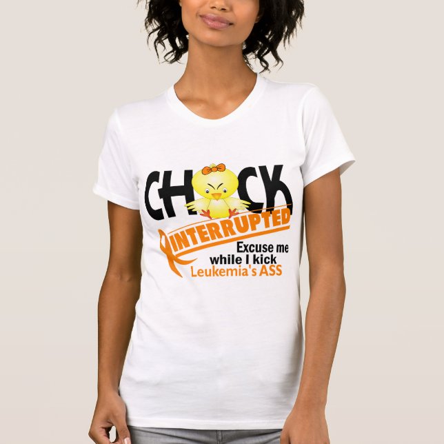T-shirts O pintinho interrompeu a leucemia 2 (Frente)