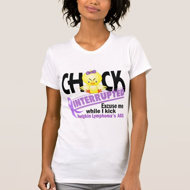 T-shirts O pintinho interrompeu o linfoma de 2 Hodgkin (Frente)