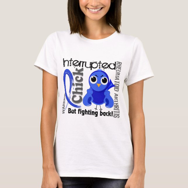 T-shirts O pintinho interrompeu o RA de 3 artrites (Frente)