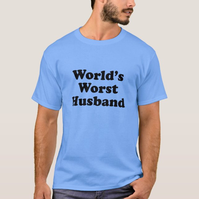 T-shirts O pior marido do mundo (Frente)