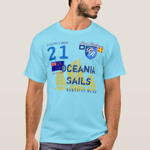 T-shirts O porto Richman Oceania navega Nova Zelândia