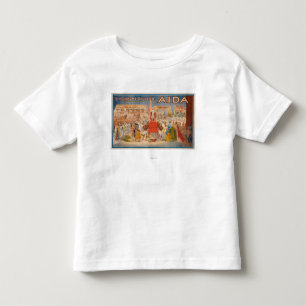 T-shirts O poster teatral de Aida do espetáculo