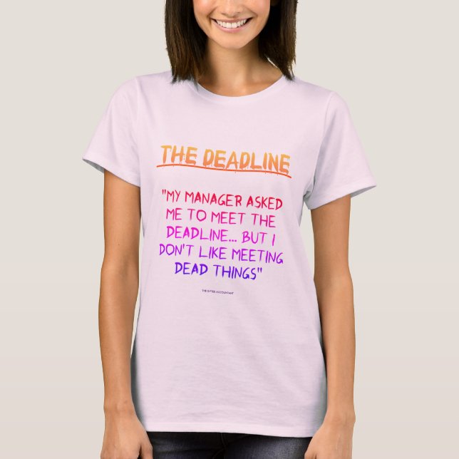T-shirts "O Prazo" (Frente)