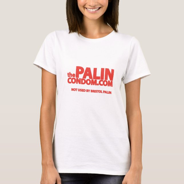 T-shirts O preservativo de Palin (Frente)