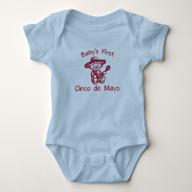 T-shirts O primeiro Cinco de Mayo do bebê (Frente)