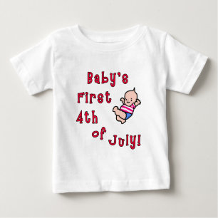 T-shirts O primeiro quarto do bebê de produtos de julho