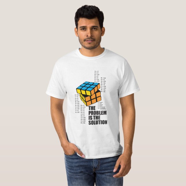 T-shirts O problema é a solução (Frente Completa)