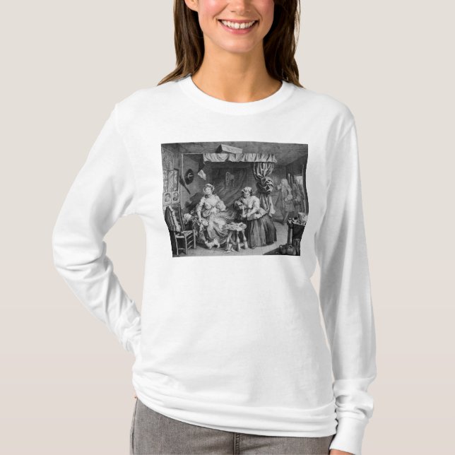 T-shirts O progresso de uma prostituta (Frente)