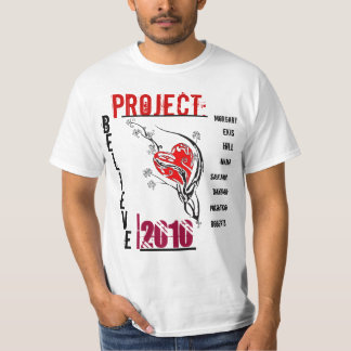 T-shirts O projeto acredita