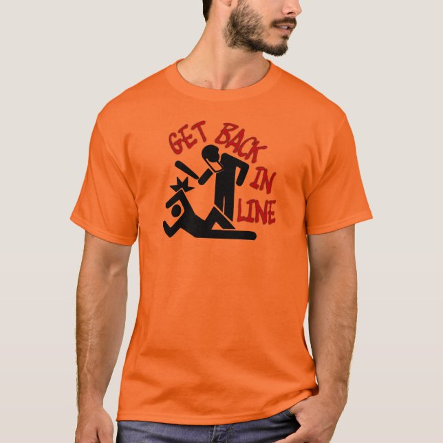 T-shirts O protestador… recebe de volta na linha! (Frente)
