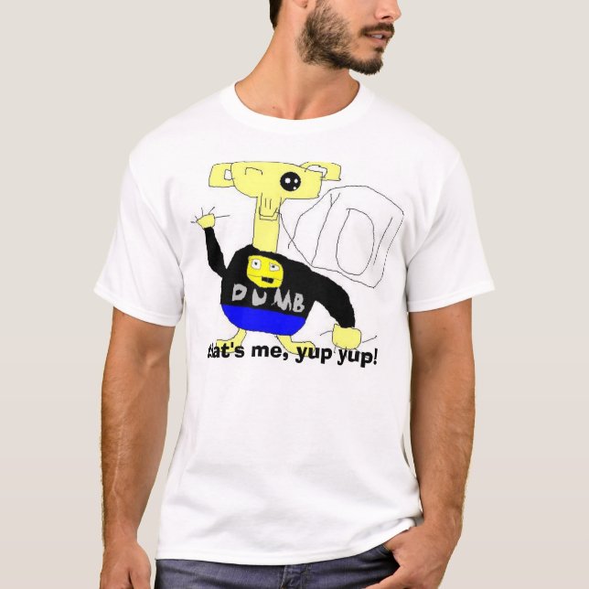 T-shirts o puffazoid, de que é mim, yup do yup! (Frente)