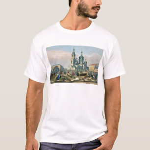 T-shirts O quadrado do feno em St Petersburg, c.1840
