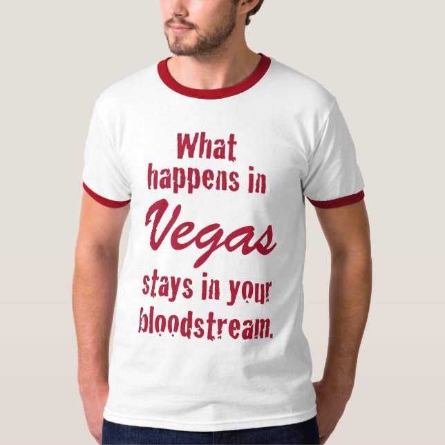 T-shirts O que acontece em Vegas (Frente)