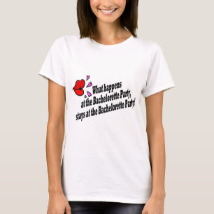 T-shirts O Que Acontece Na Festa de solteira...