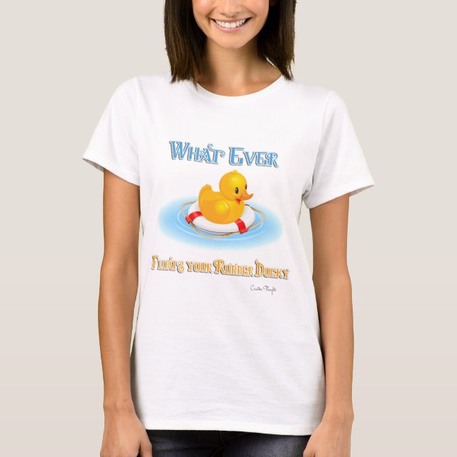 T-shirts O Que Disparar Sua Borracha Ducky (Frente)