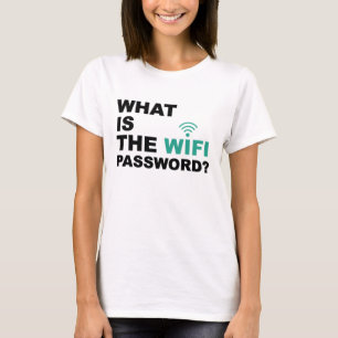 T-shirts O que é a senha de WIFI engraçada