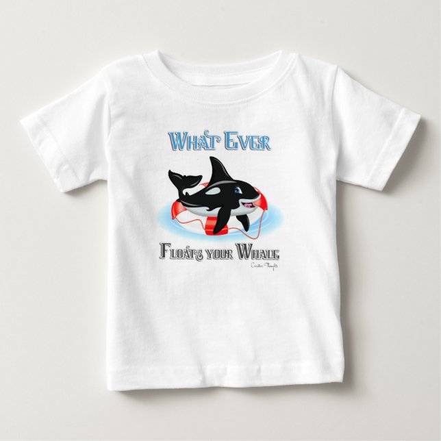 T-shirts O que flutuar na baleia 2 (Frente)