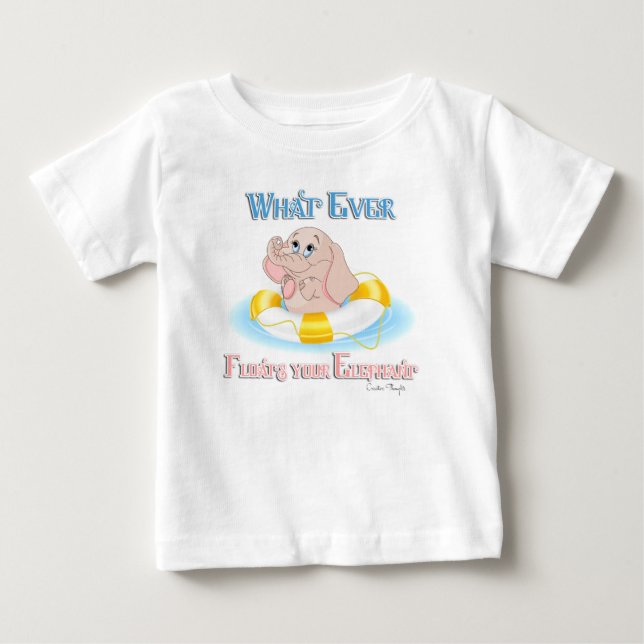 T-shirts O que flutuar no seu elefante 4 (Frente)