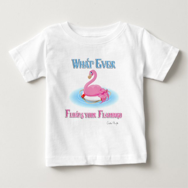 T-shirts O que flutuar no seu Flamingo 2 (Frente)