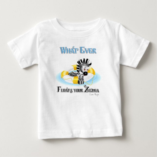 T-shirts O que flutuar no seu zebra 3 (Frente)