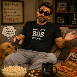 T-shirts O Que Quer Que Seja Bob Presente Personalizado Nom
