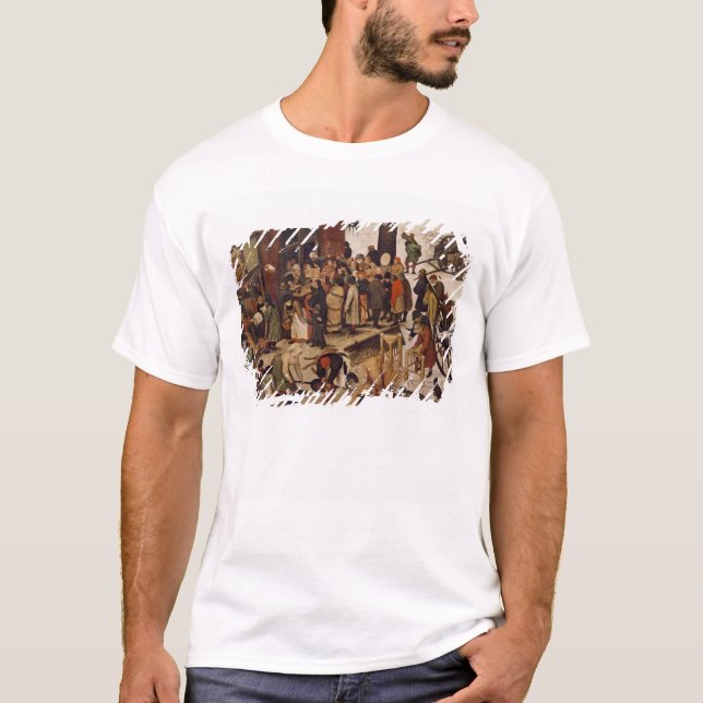 T-shirts O recenseamento em Bethlehem, detalhe de (Frente)