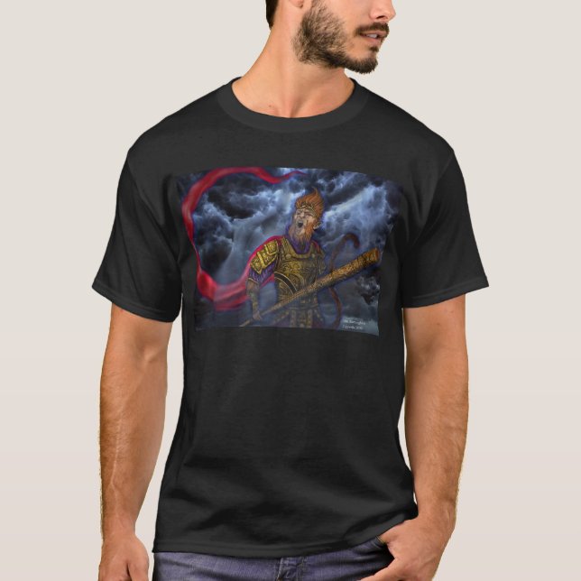 T-shirts O rei Sun WuKong do macaco (Frente)