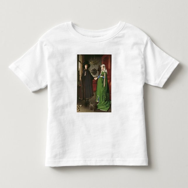 T-shirts O retrato de Giovanni Arnolfini (Frente)