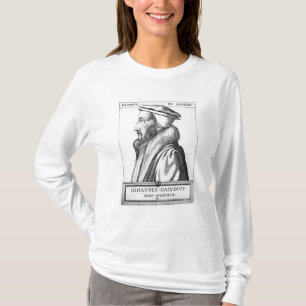 T-shirts O retrato de João Calvino envelheceu 53, 1564