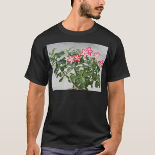 T-shirts O rosa de deserto floresce a planta