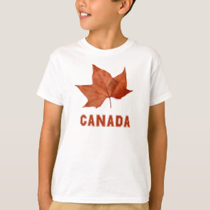 T-shirts O roupa do miúdo da folha de bordo de Canadá