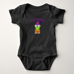 T-shirts O rua de bruxa de Halloween do bebê