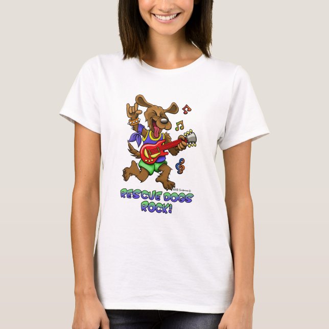 T-shirts O salvamento persegue a rocha! (Frente)