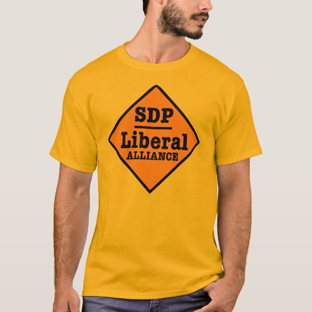 T-shirts O SDP Alliance liberal assina (Frente)