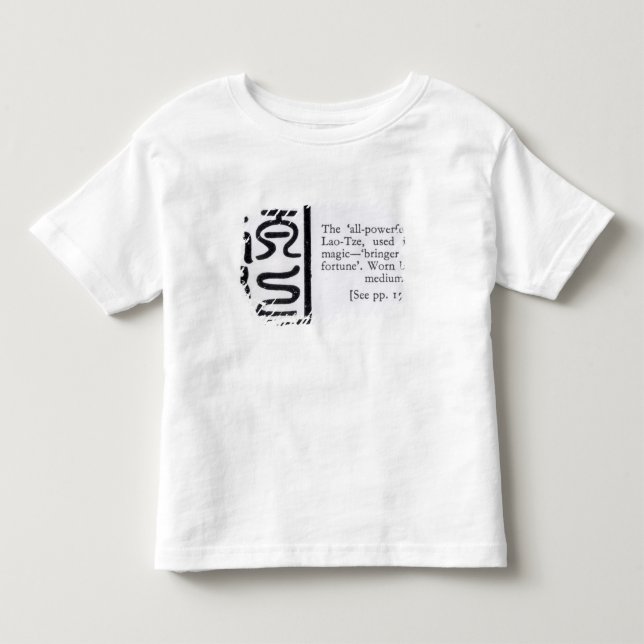 T-shirts O selo "todo-poderoso" do lao-Tze (Frente)