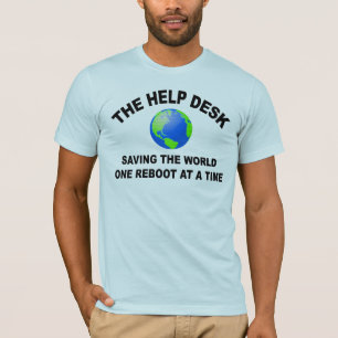 T-shirts O serviço de atenção - salvar o mundo