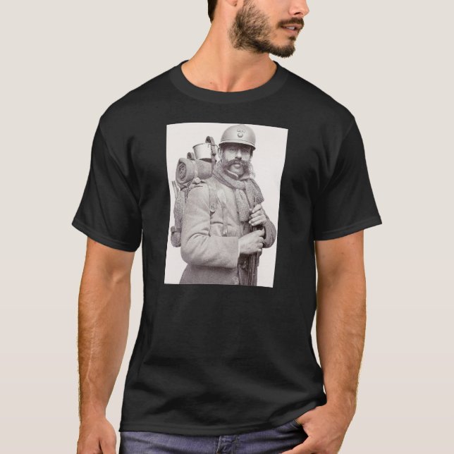 T-shirts O serviço de Poilu na grande guerra (Frente)