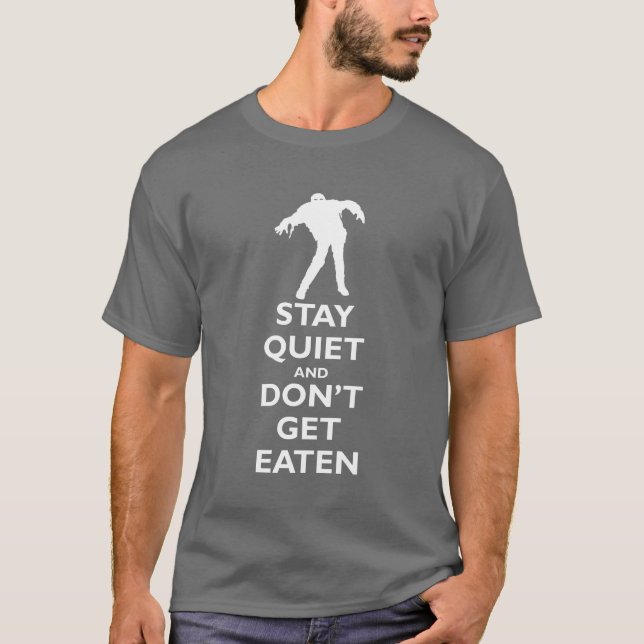 T-shirts O silêncio da estada e não obtem comido (Frente)