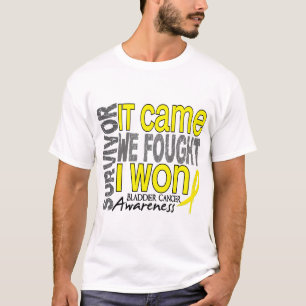 T-shirts O sobrevivente de câncer que da bexiga veio nós
