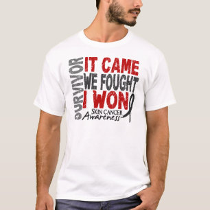 T-shirts O sobrevivente de câncer que da pele veio nós