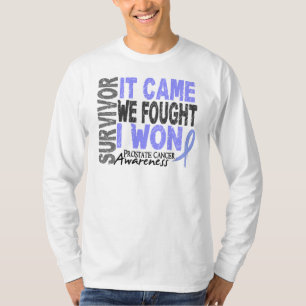 T-shirts O sobrevivente que do cancro da próstata veio nó